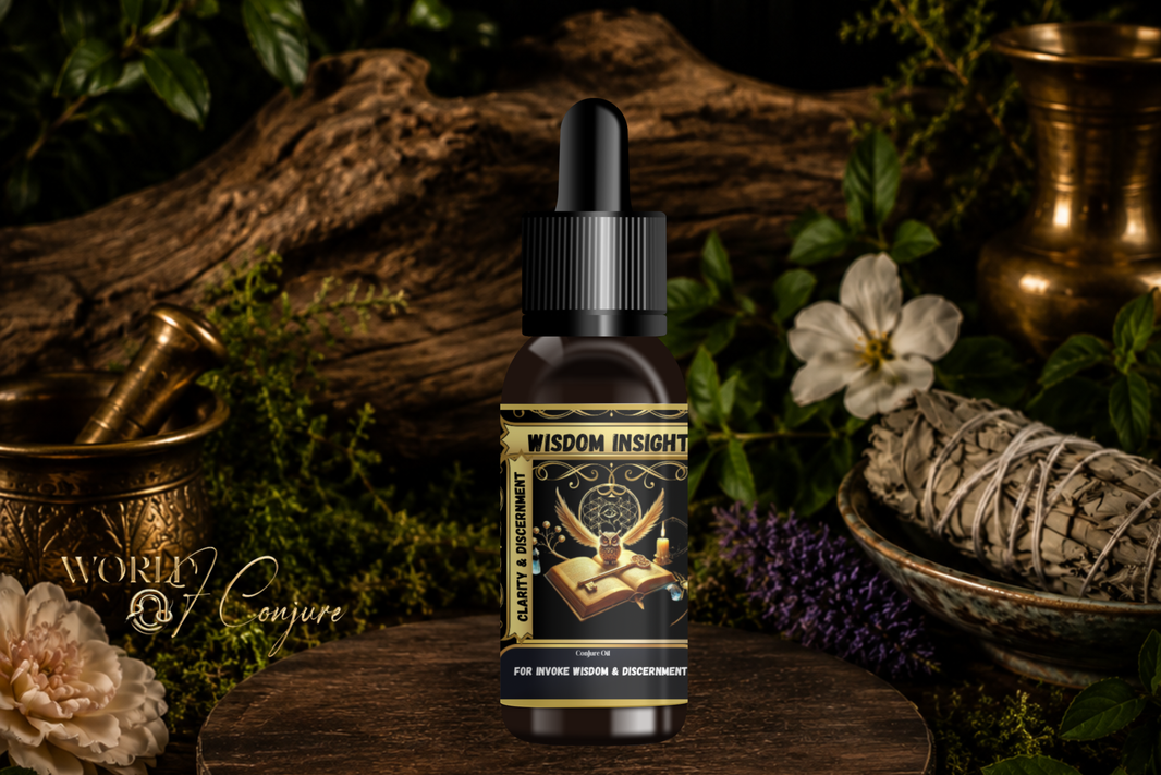 Wisdom Insight | Invoke Wisdom & Discernment Condition Oil | See Clear. Think Deep. Know Better.