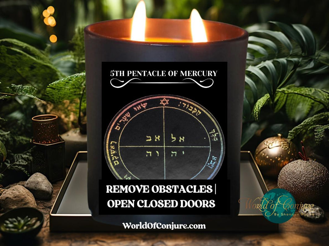Remove Obstacles | Open Closed Doors | 5th Pentacle of Mercury Conjure Candle Kit | King Solomon