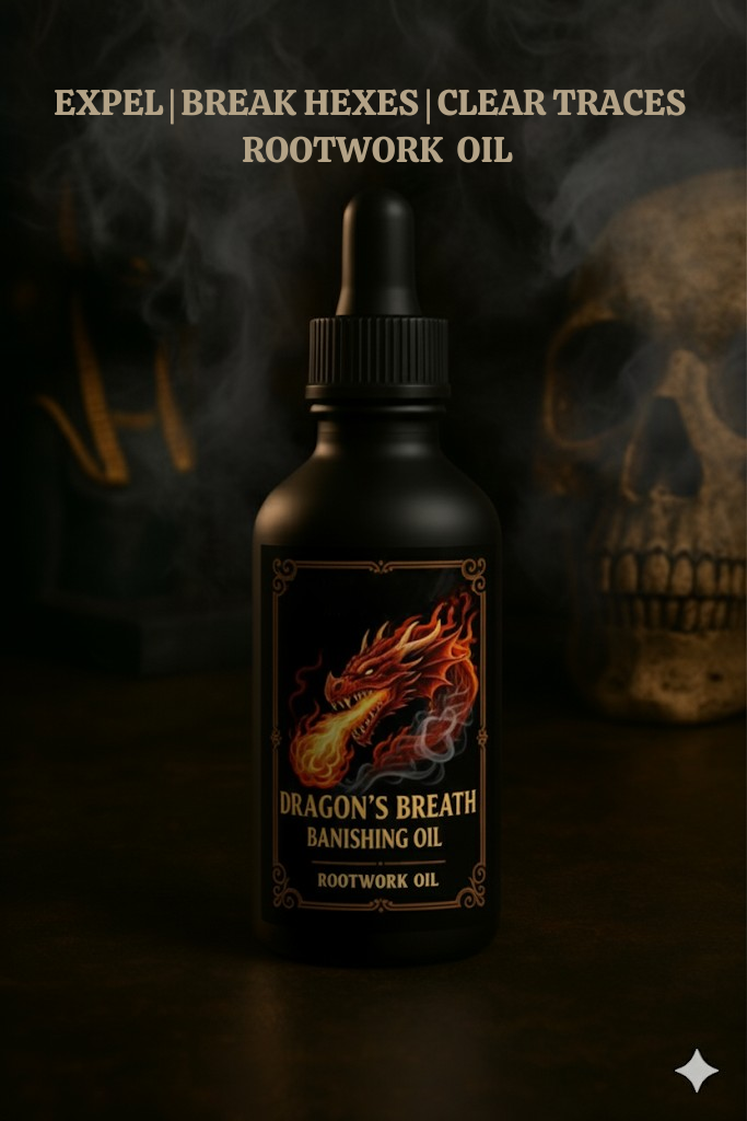 Dragon’s Breath Banishing Oil | Expel Negativity | Clear Traces | Fiery Rootwork Oil