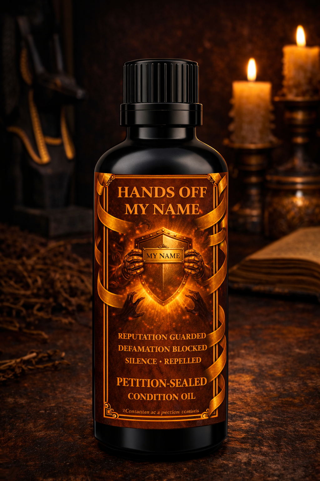 Hands Off My Name Oil | Reputation Guarded • Defamation Blocked • Silence Repelled | Petition-Sealed Rootwork Oil