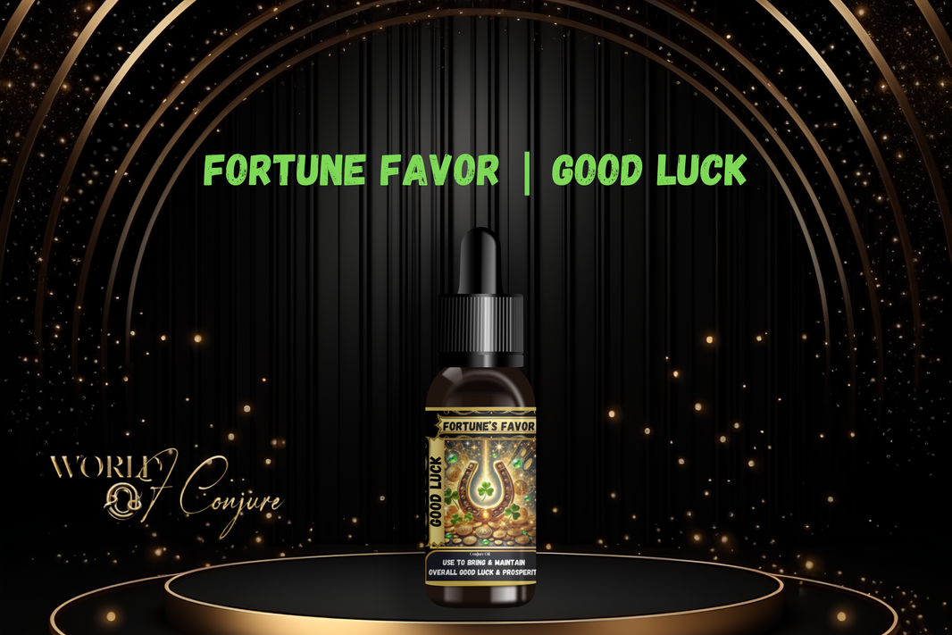 Fortune’s Favor | Good Luck, Favor & Spiritual Blessings | Open Roads of Opportunity Condition Oil