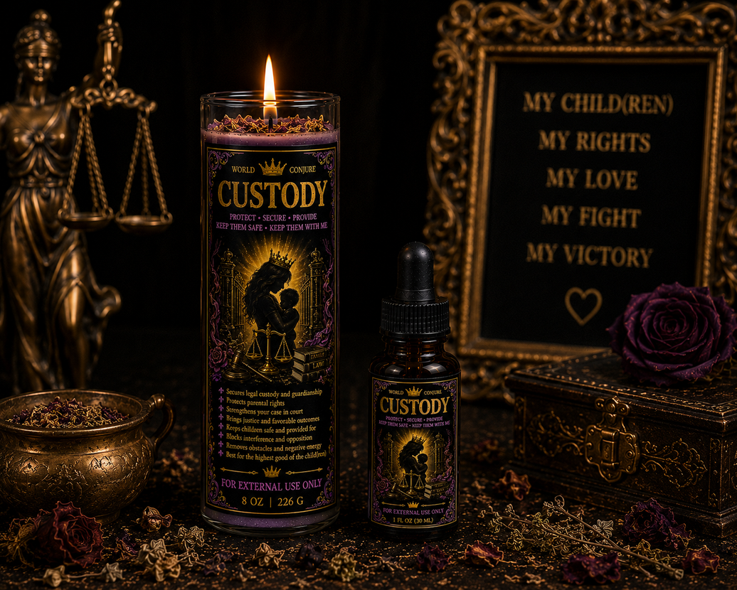 Custody | Protect • Secure • Provide | Candle & Oil Duo