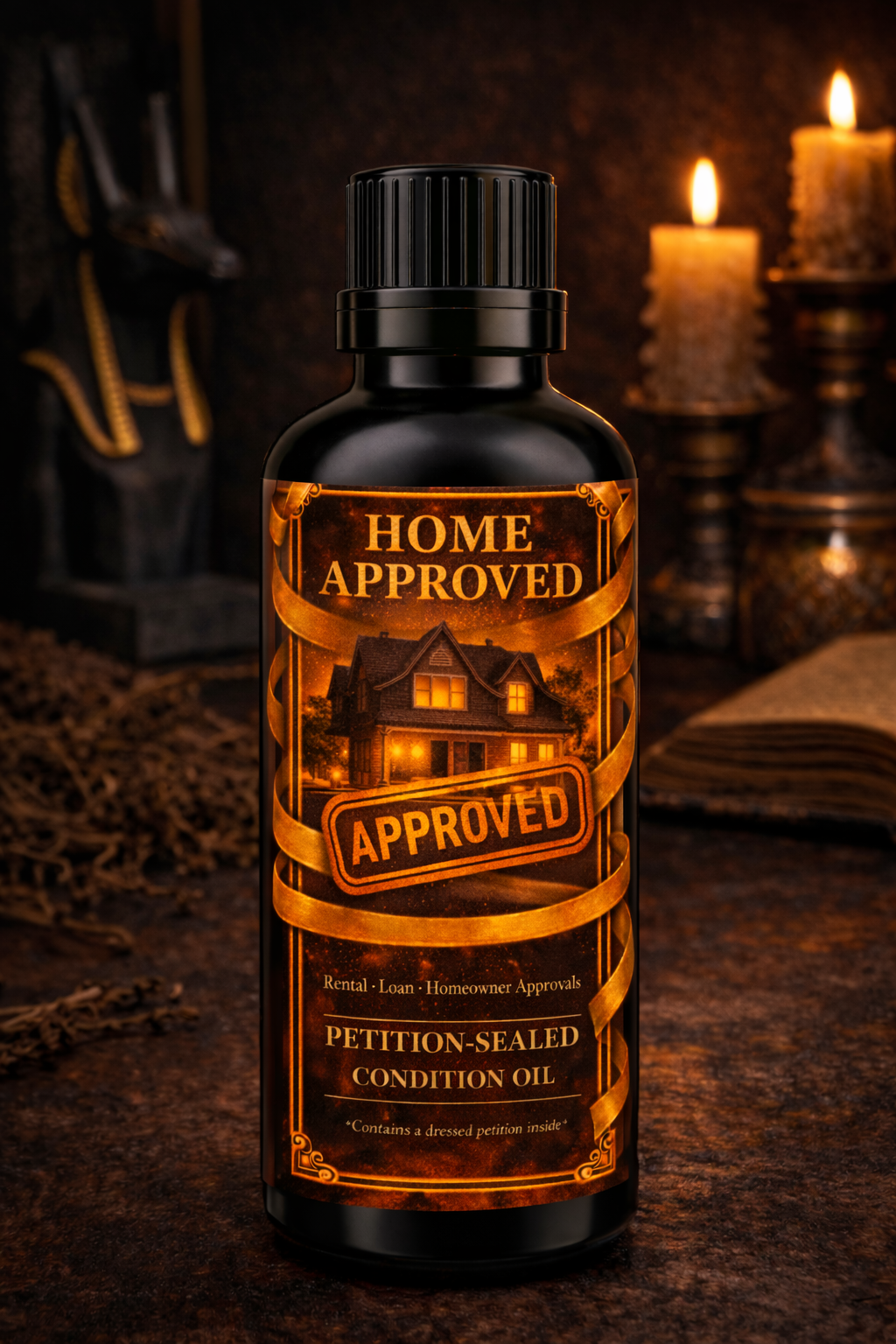 HOME APPROVED OIL | Housing • Approval • Clear the Way | Petition-Sealed Rootwork Oil