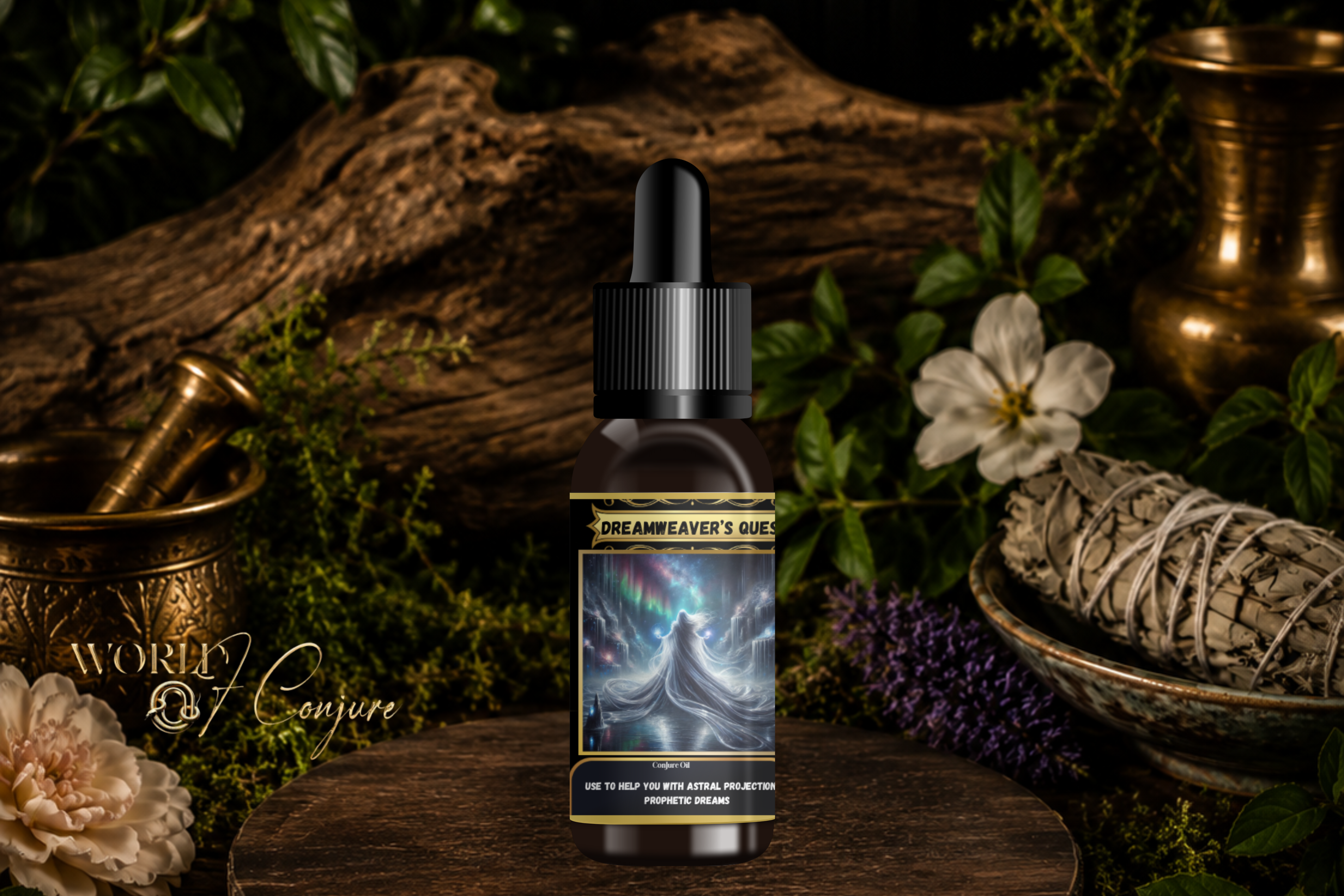 Dreamweaver Quest Condition Oil | Astral Projection & Prophetic Dreams | Receive Spirit Messages