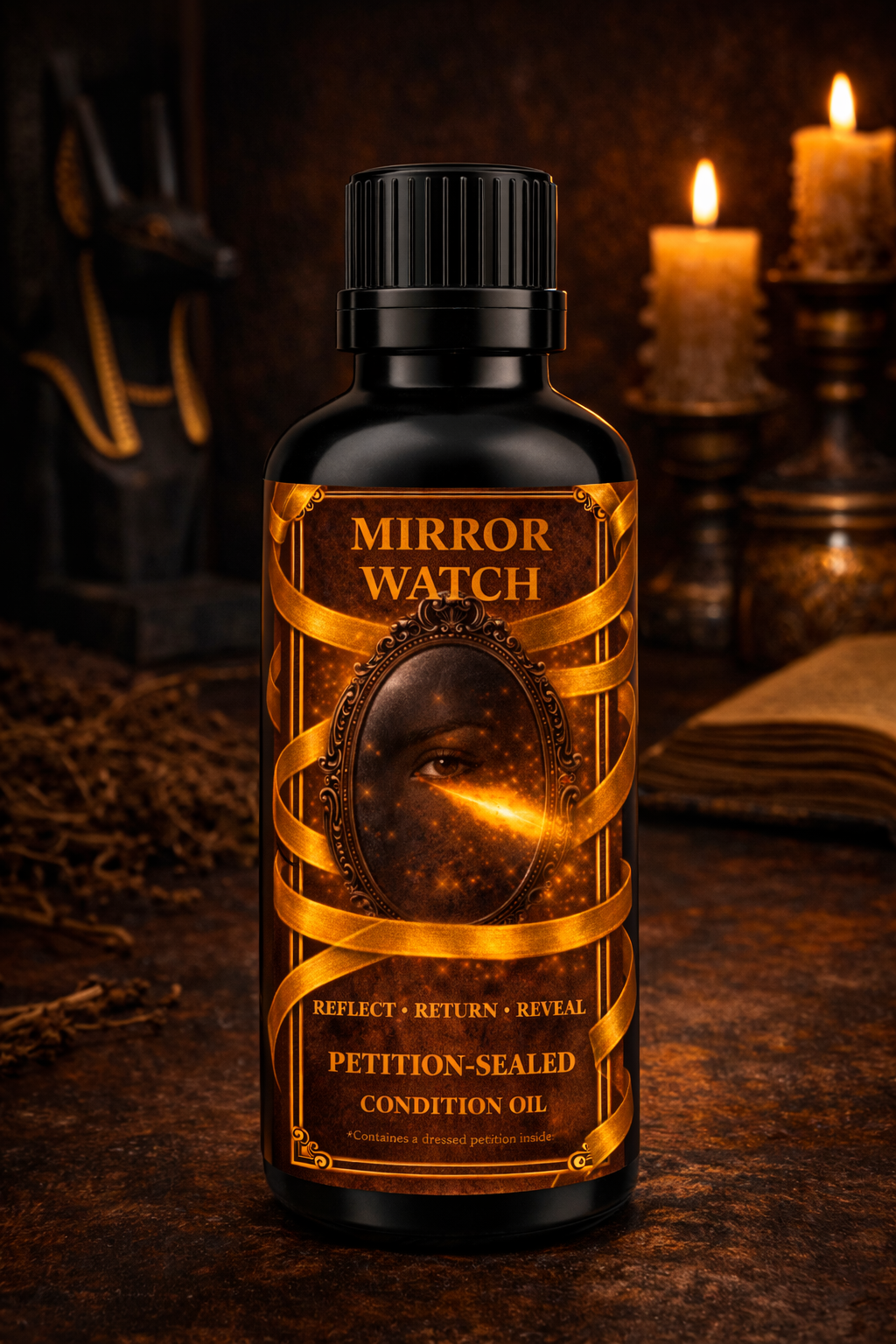 Mirror Watch  | Return to Sender  | Petition-Sealed Protection & Reveal Rootwork Oil