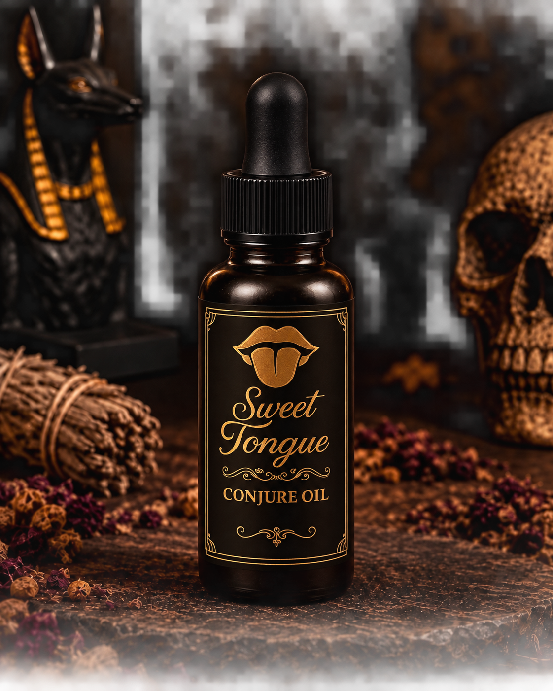 Sweet Tongue Candle & Oil Duo for Persuasion & Influence | Speak It, Get It, Keep It