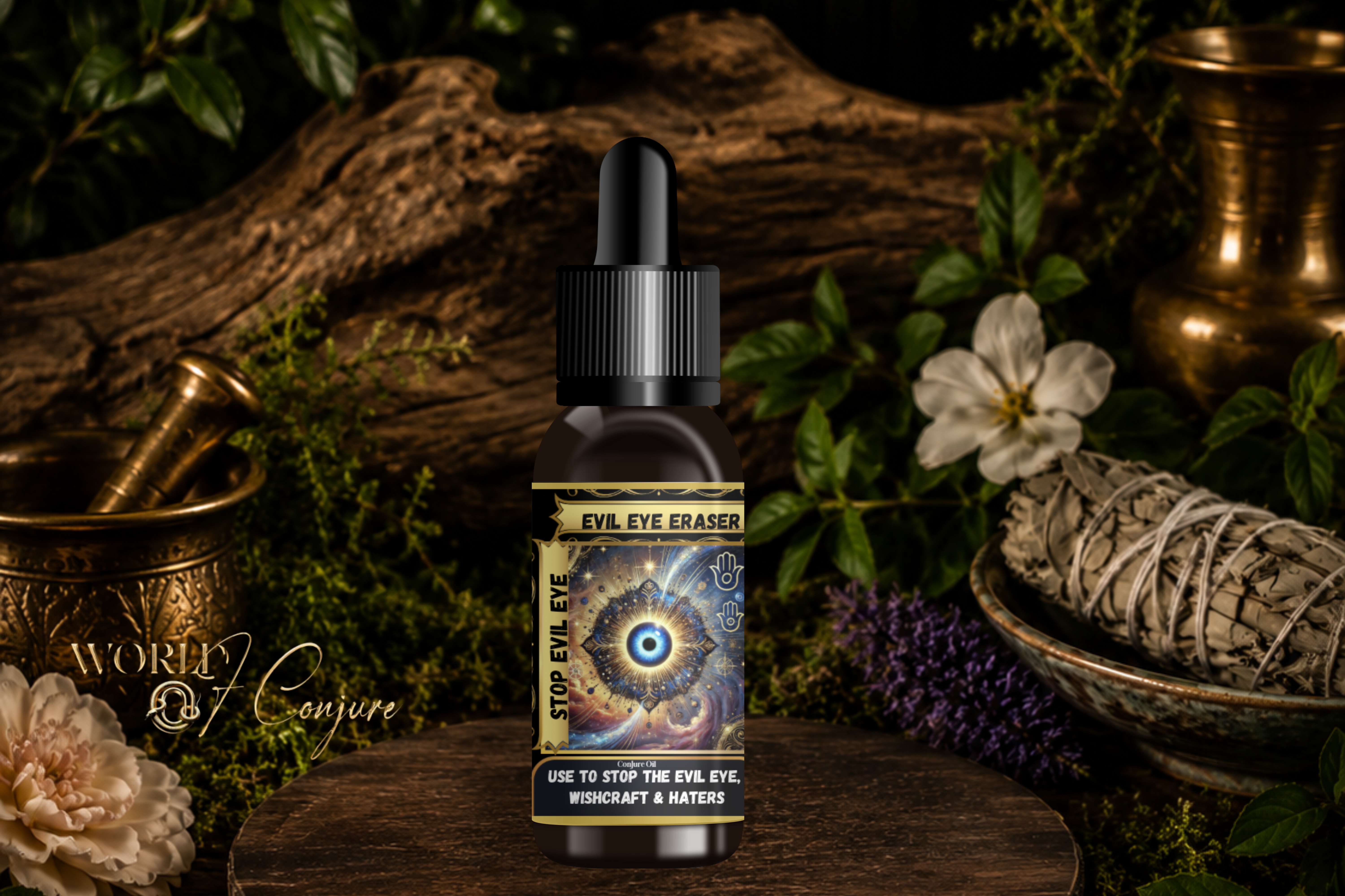 Evil Eye Eraser Condition Oil | Break Envy, Witchcraft & Silent Hatred | Remove Spiritual Attack