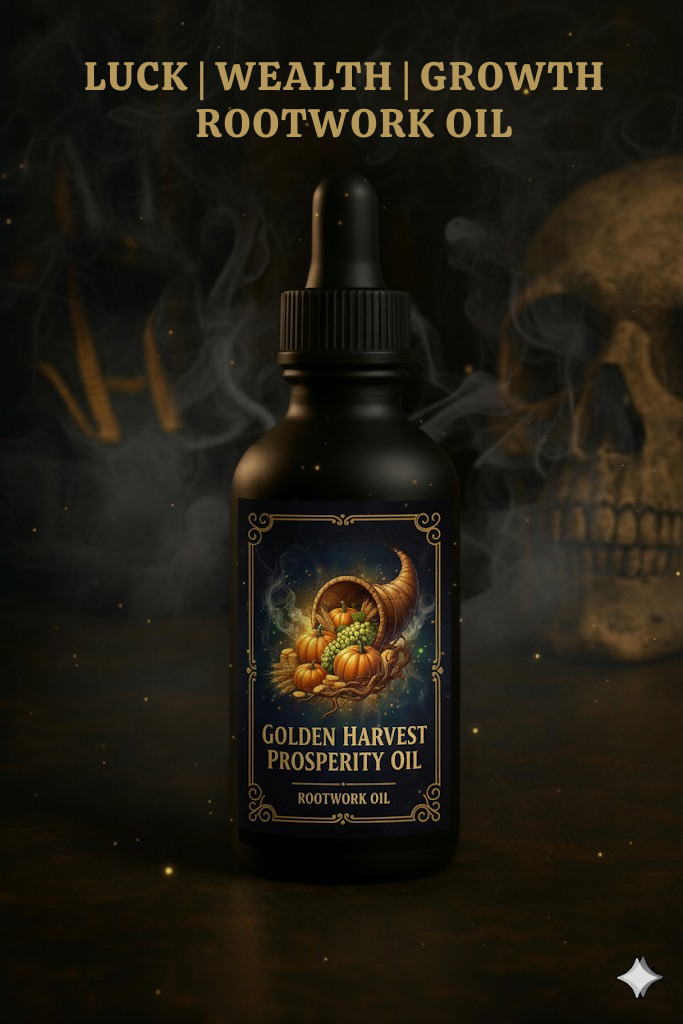 Golden Harvest Prosperity Oil | Luck | Wealth | Growth | Rootwork  Oil