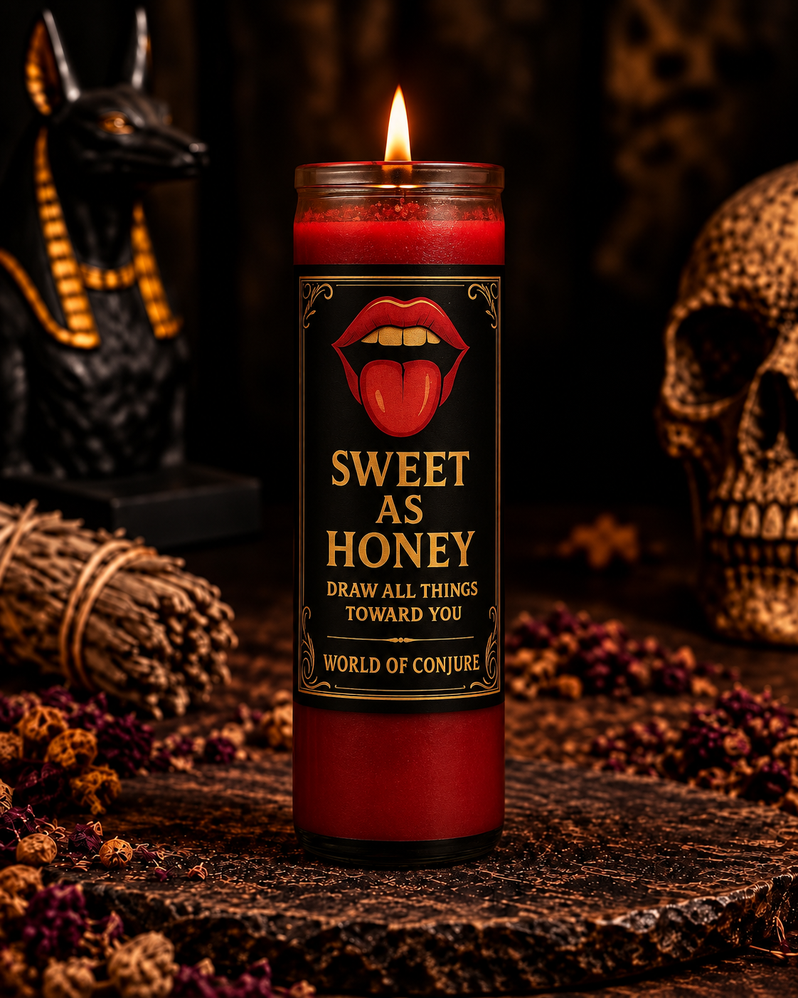 Sweet As Honey | Attraction | Magnetism | Influence | Fixed Conjure Candle Duo