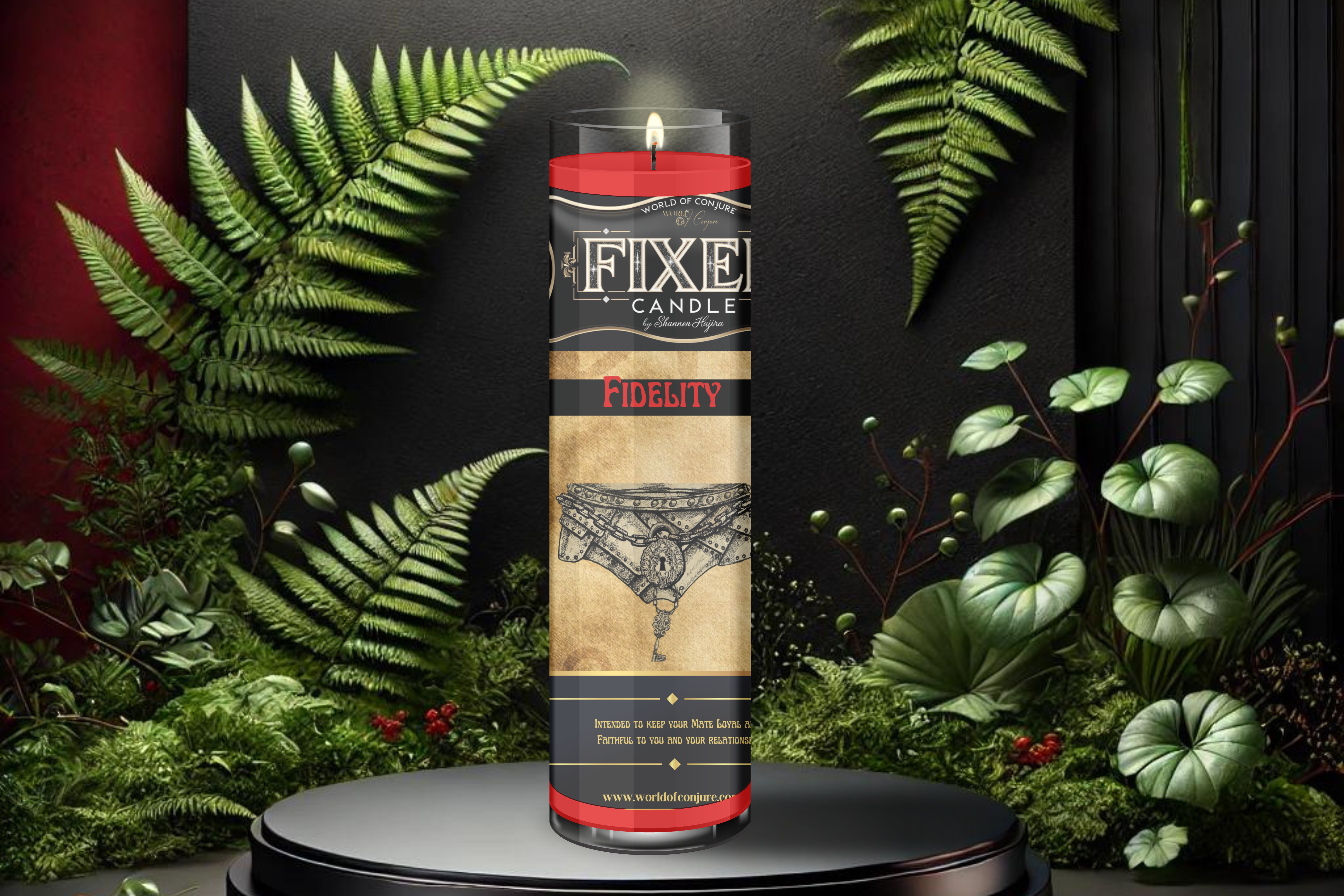 Fidelity Candle | Stop Cheating, Seal Commitment, Keep ‘Em Home | Fixed Dressed 7 Day Glass Candle
