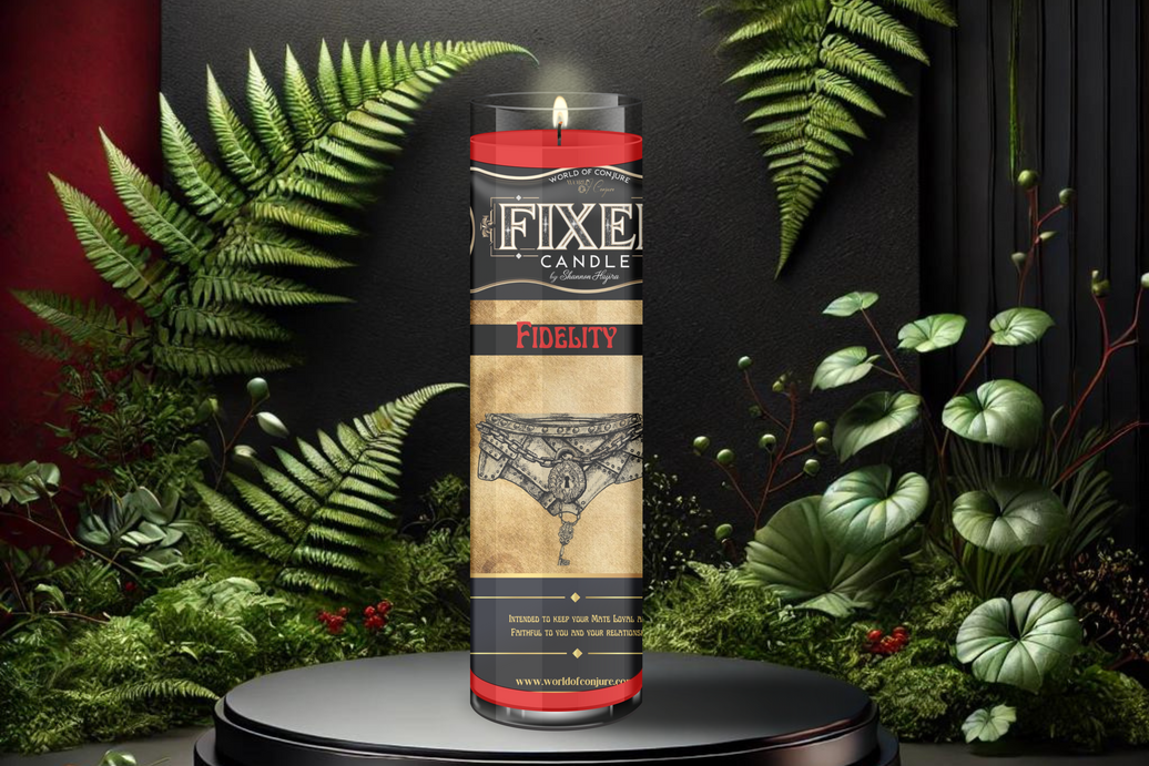 Fidelity Candle | Stop Cheating, Seal Commitment, Keep ‘Em Home | Fixed Dressed 7 Day Glass Candle