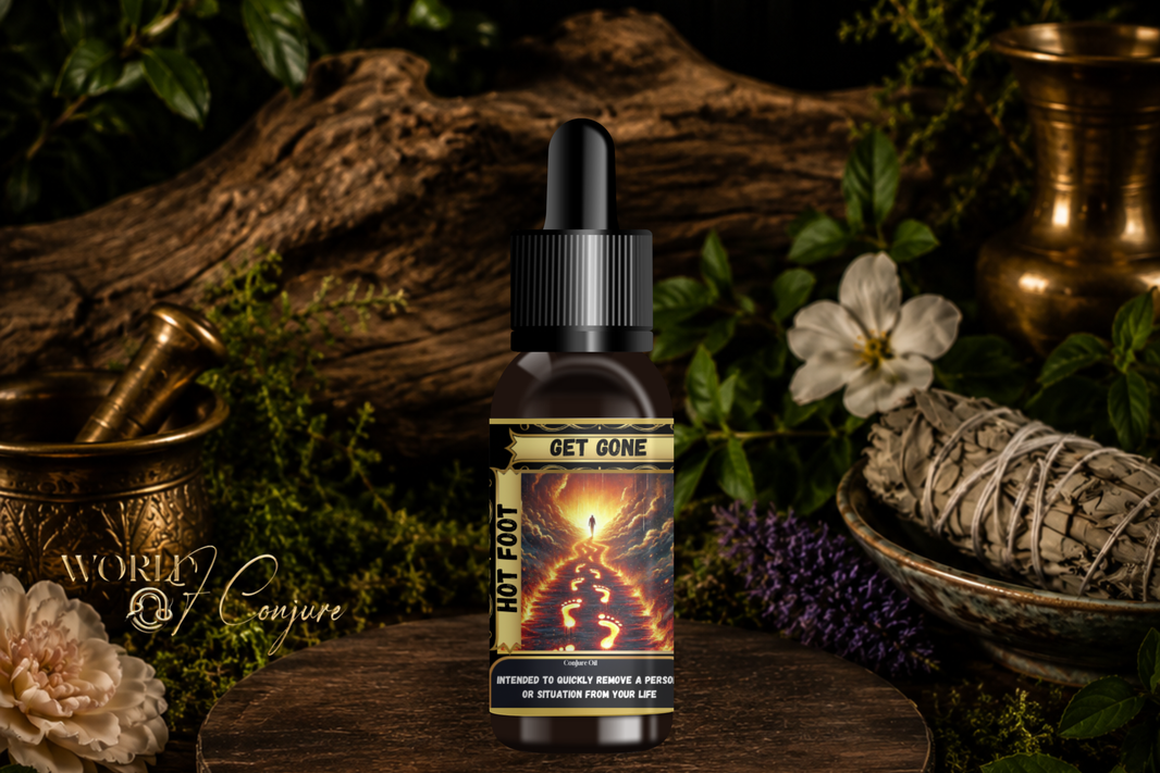 Get Gone | Hot Foot Formula to Drive Enemies Away | Walk ‘Em Out Your Life for Good Conjure Oil