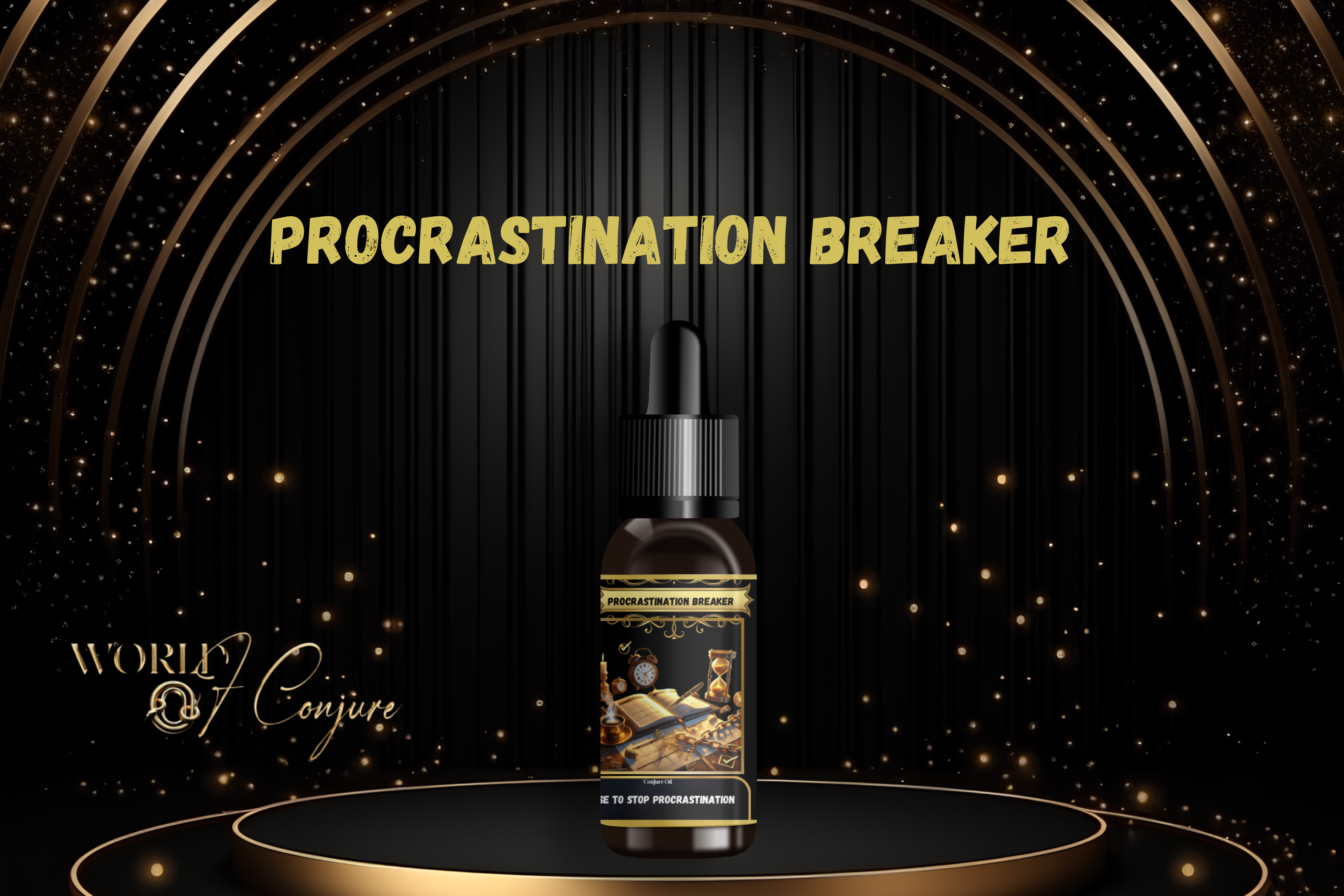 Procrastination Breaker Condition Oil | Motivation, Focus & Get-It-Done Energy