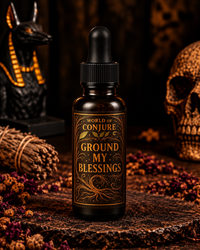Ground My Blessings | Rooted Prosperity, Steady Success, Spiritual Stability | Rooted Flame Ritual Candle