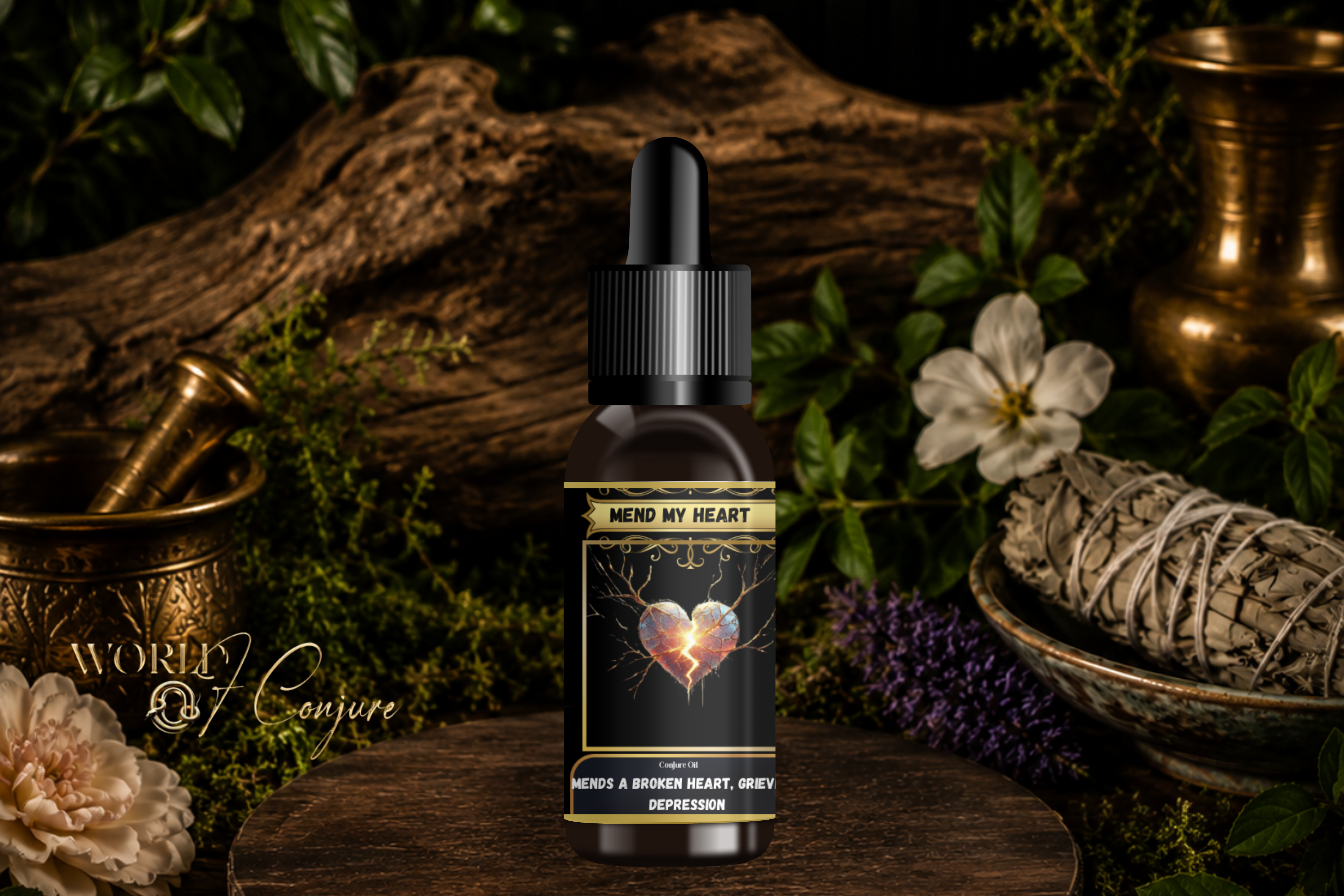Mend My Heart Condition Oil | Heal a Broken Heart, Soothe Grief & Ease Emotional Pain