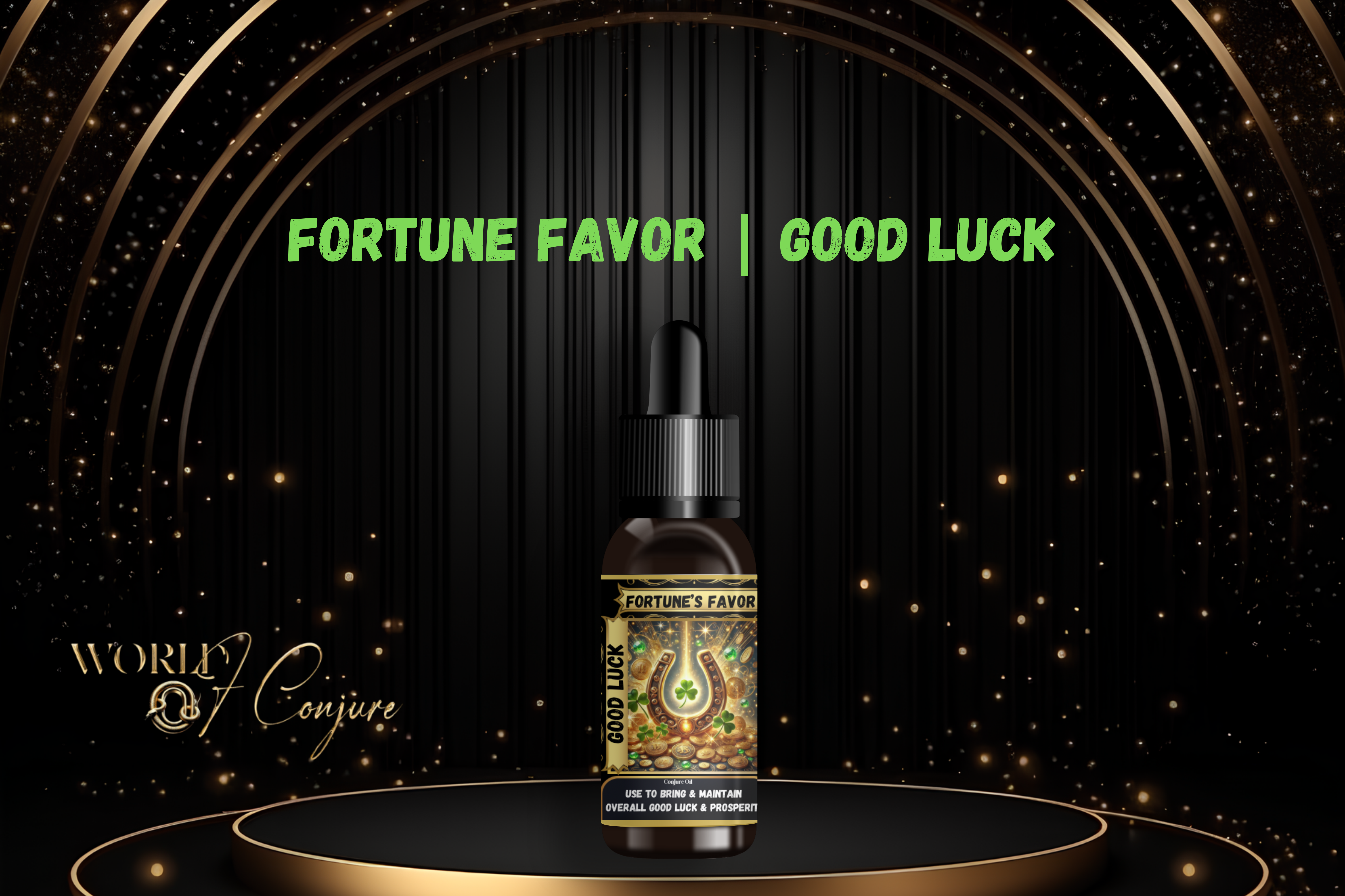 Fortune’s Favor | Good Luck, Favor & Spiritual Blessings | Open Roads of Opportunity Condition Oil