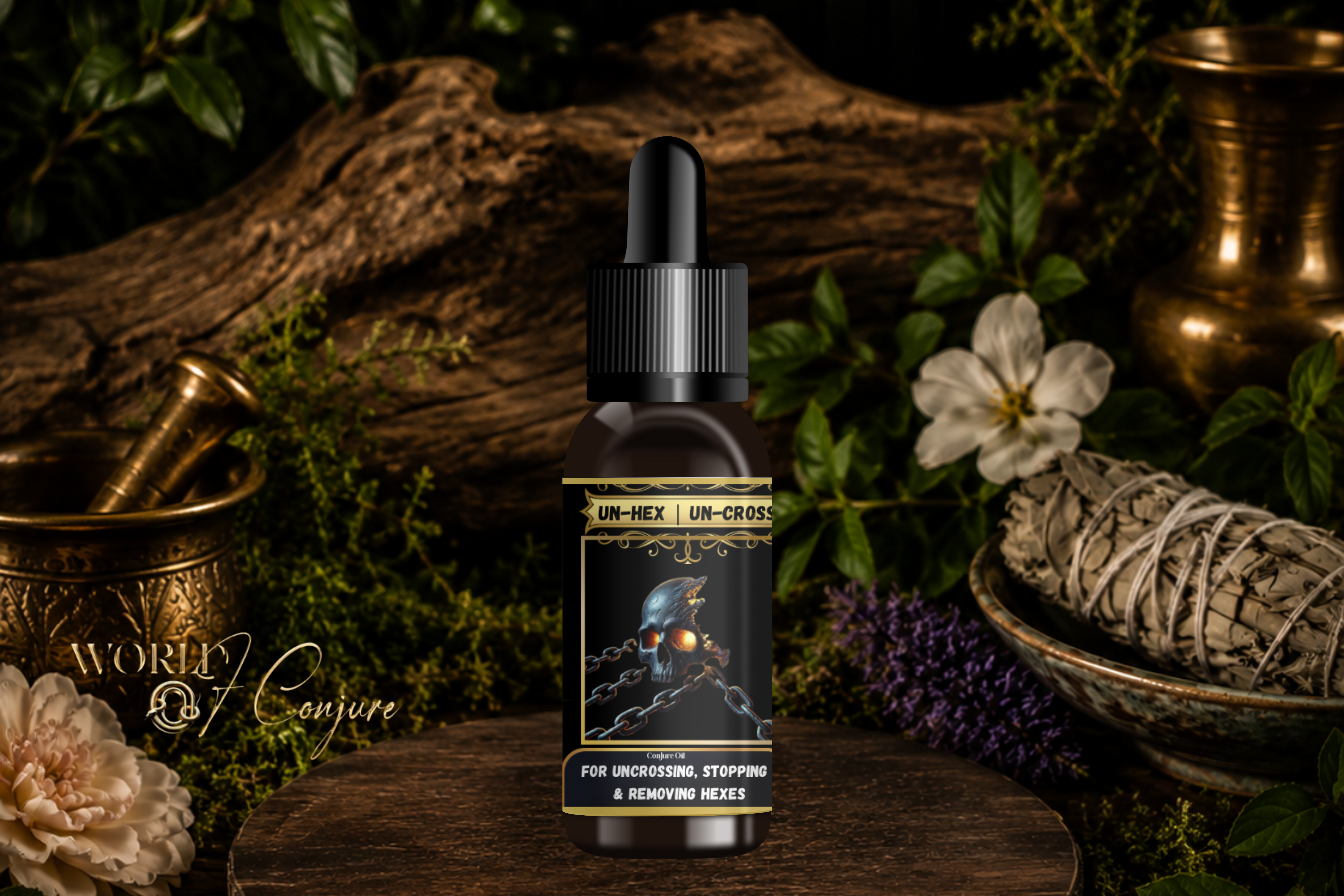 Unhex | UnCross Condition Oil | Break Curses, Hexes, Reverse Crossed Conditions & Cleanse Bad Juju