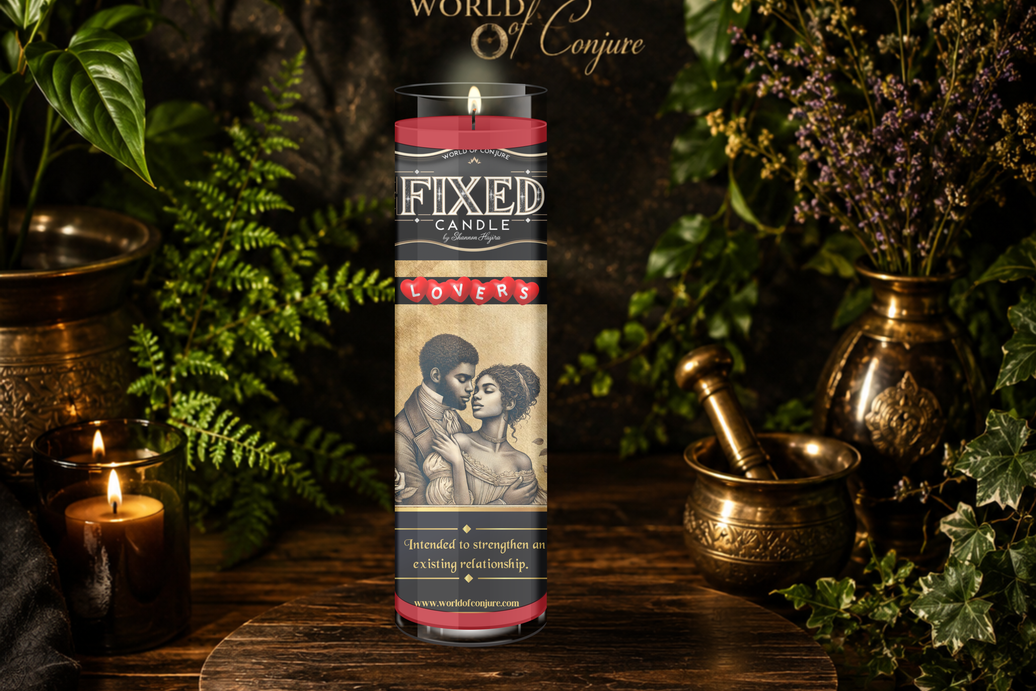 Lovers Candle | Reignite Passion, Restore Connection, Deepen Love | Fixed Dressed 7 Day Glass Candle