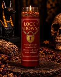 Lock It Down Candle & Oil Duo for Commitment & Spiritual Binding | Hold What’s Yours