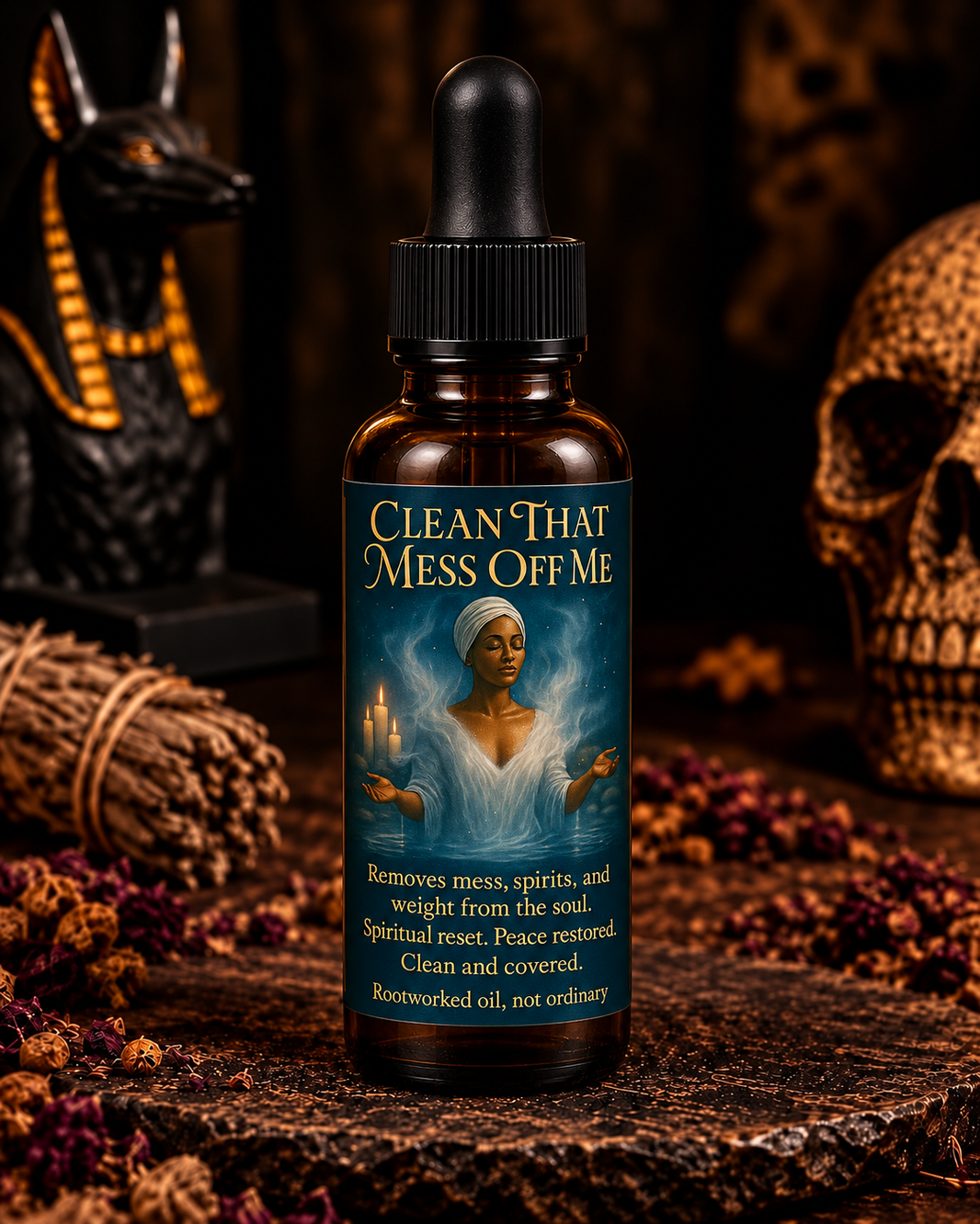 Clean That Mess Off Me | Uncrossing | Energy Cleansing | Spiritual Reset | Rootworked Candle