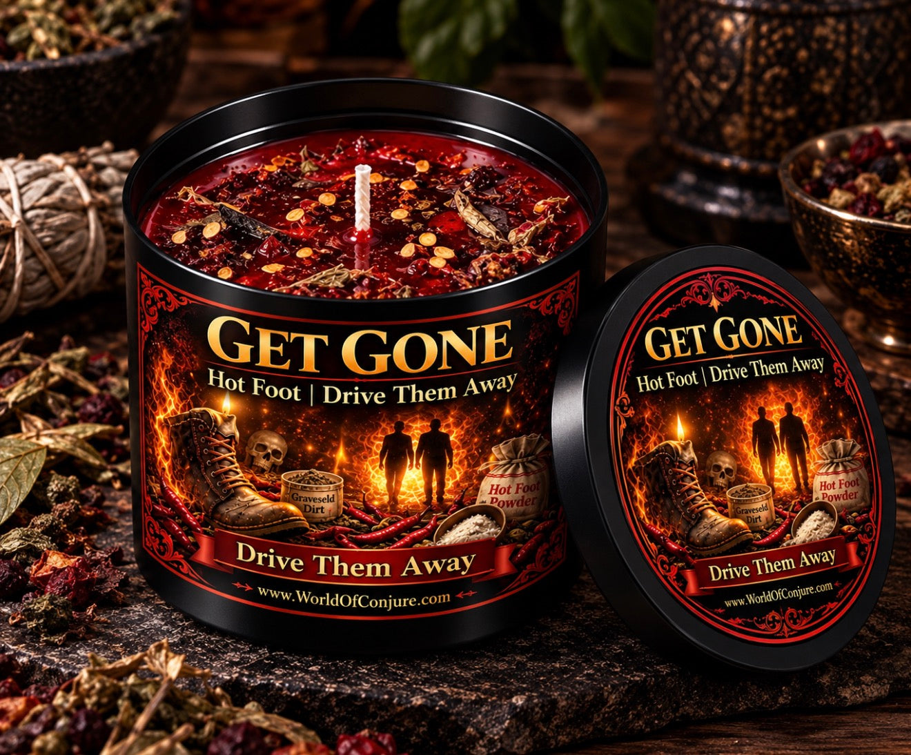 Get Gone | Hot Foot | Drive Them Away Fixed Candle