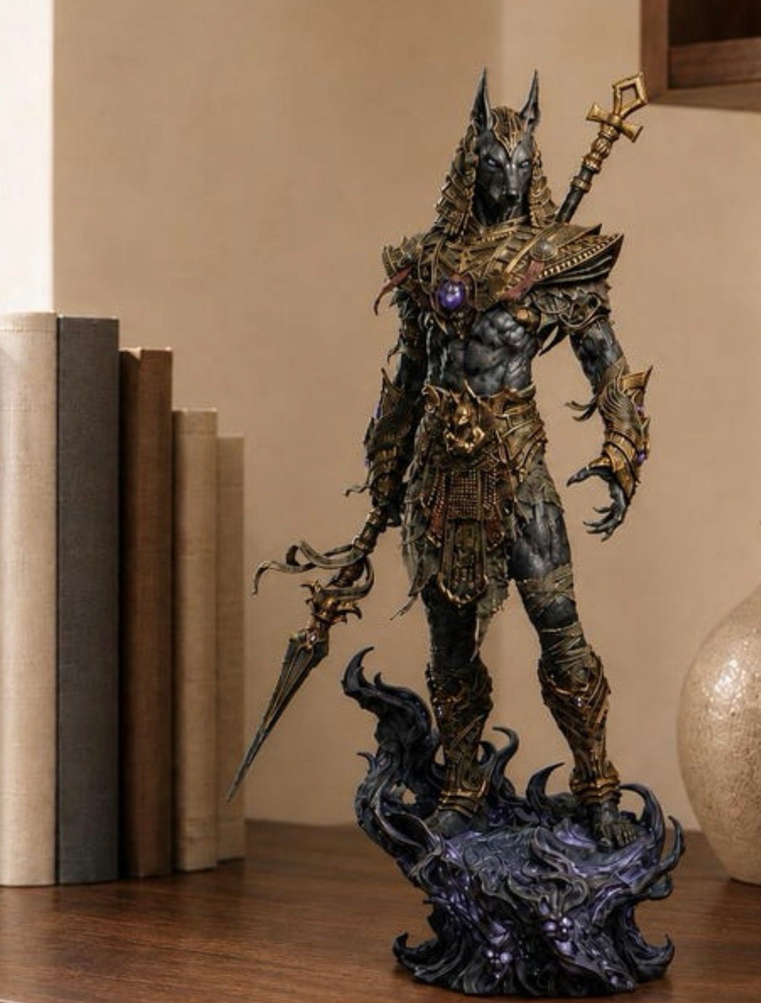 Anubis Warrior Figure – Ancient Egyptian Guardian Statue