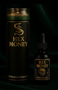 Hex Money Candle & Oil Duo for Cursed Finances | Uncross, Reverse & Reclaim Wealth