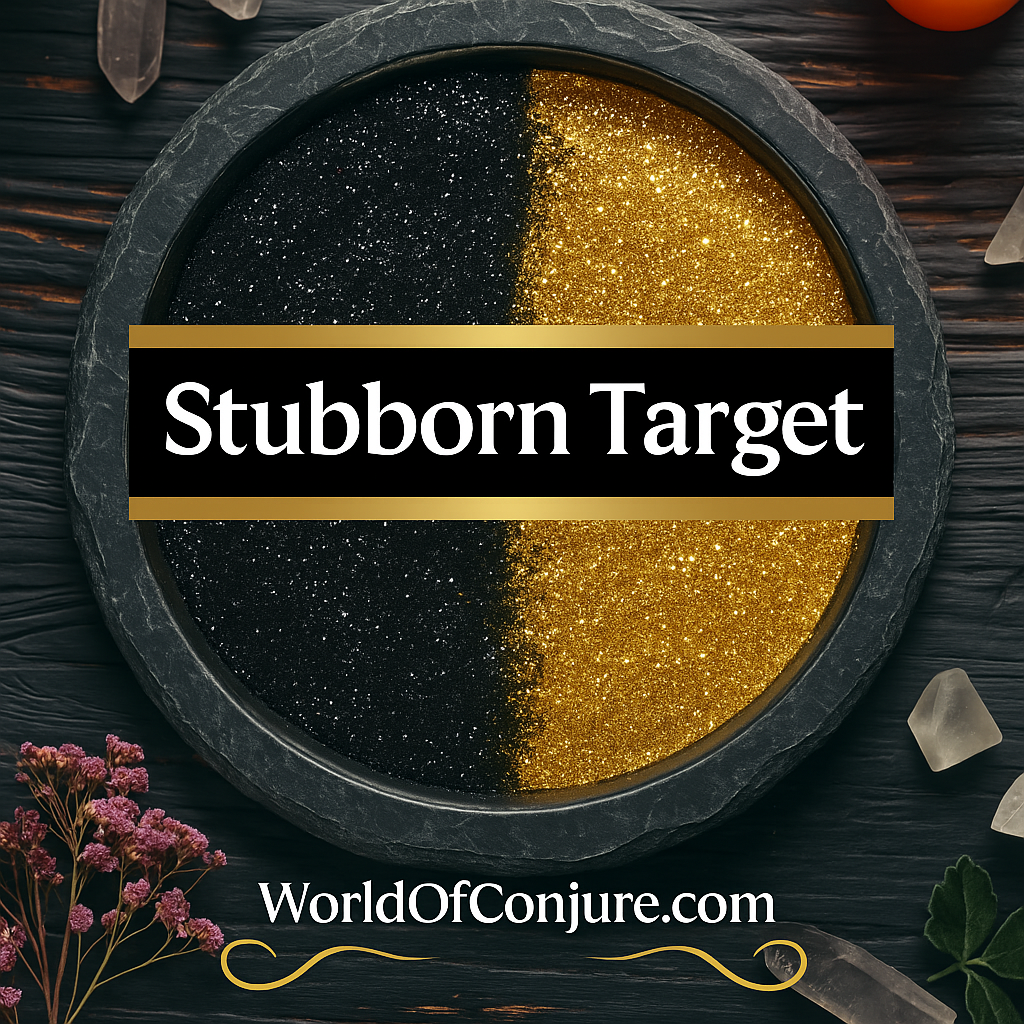 Stubborn Target Candle | Domination & Resistance Breaker  & Control the Outcome | Fixed Hoodoo Ritual Candle