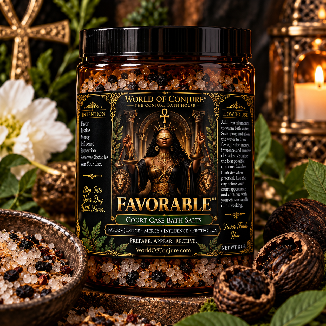 FAVORABLE™ Court Case Bath Salts | Favor • Justice • Mercy • Influence • Protection