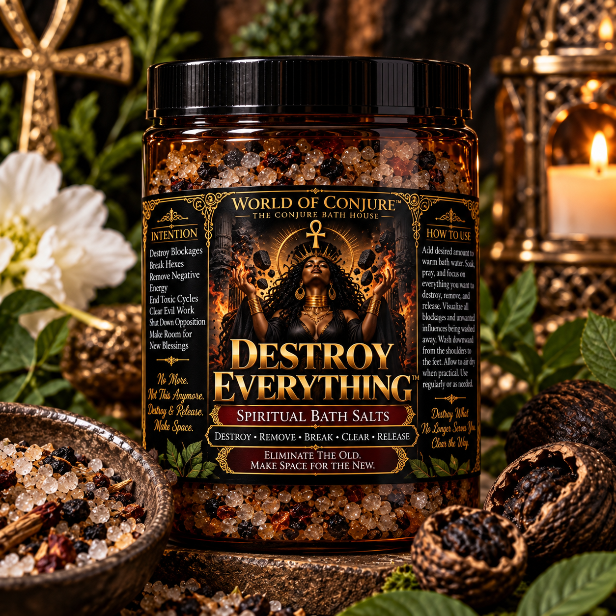 Destroy Everything™ Spiritual Bath Salts | Break Blockages • Remove Negativity • End Toxic Cycles