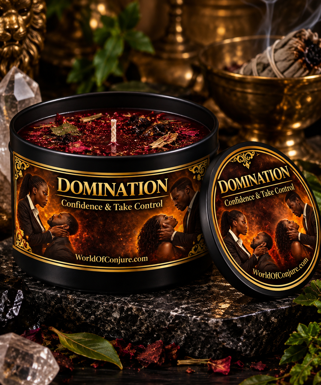 Domination | Dominate| Confidence & Take Control Spelled Candle