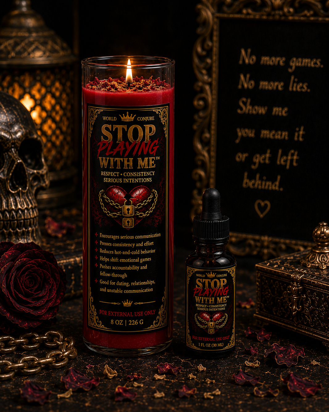 Stop Playing With Me | Respect • Consistency • Serious Intentions | Candle & Oil Duo