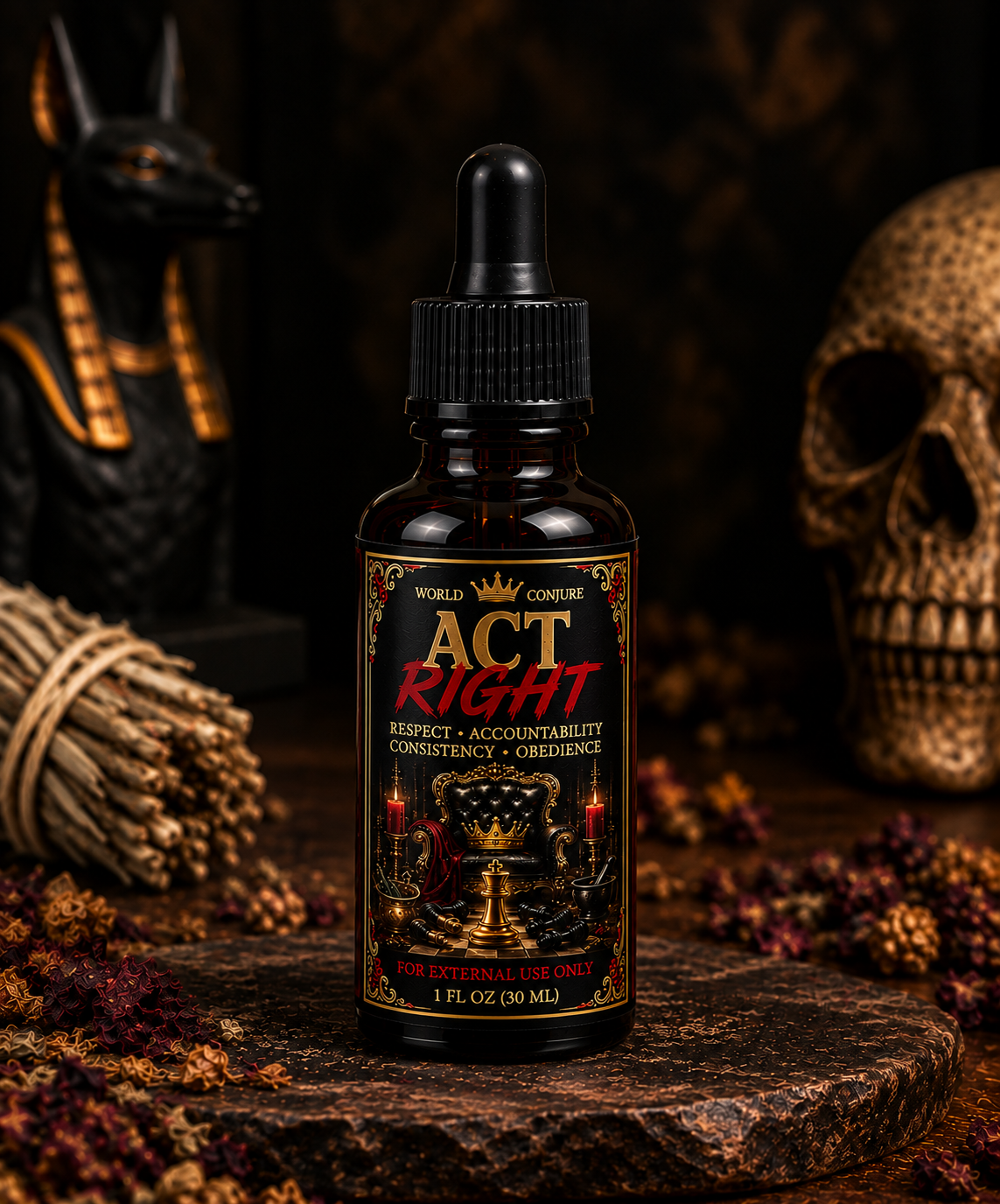 Act Right | Respect • Accountability • Consistency • Obedience | Candle & Oil Duo