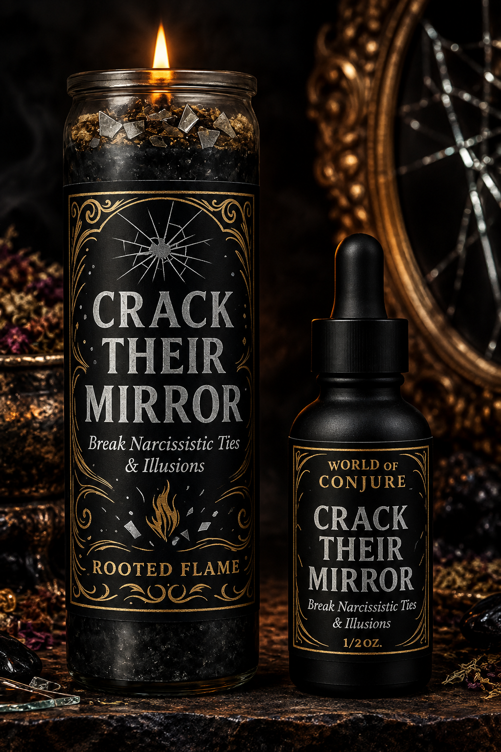 Crack Their Mirror | Break Narcissistic Ties, Illusion Shattering Conjure Duo