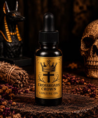 Crossroads Crown Candle & Oil Duo for Power Decisions | Road Opening + Spiritual Authority