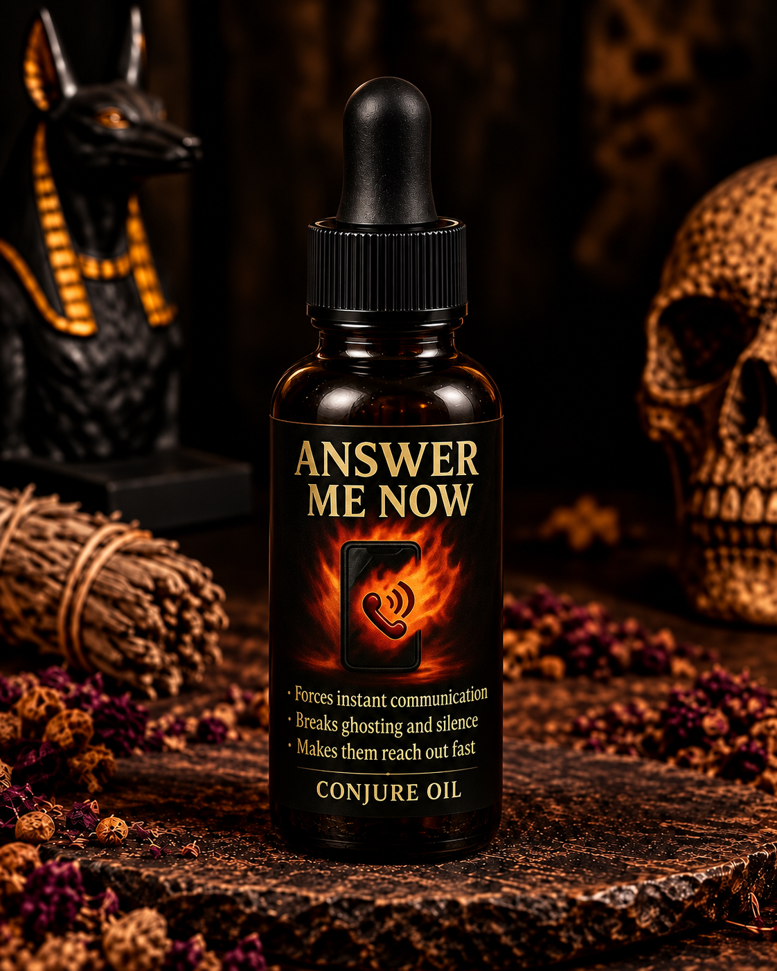 Answer Me Now Candle | Communication | Instant Call or Text | Speak Up Fast |  Rootwork Candle