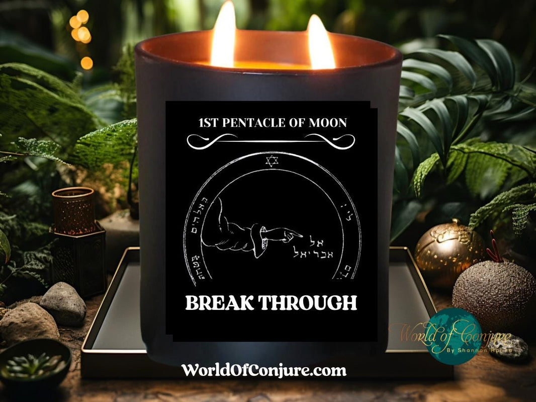 BREAKTHROUGH |  1st Pentacle of the Moon Conjure Candle Kit| King Solomon