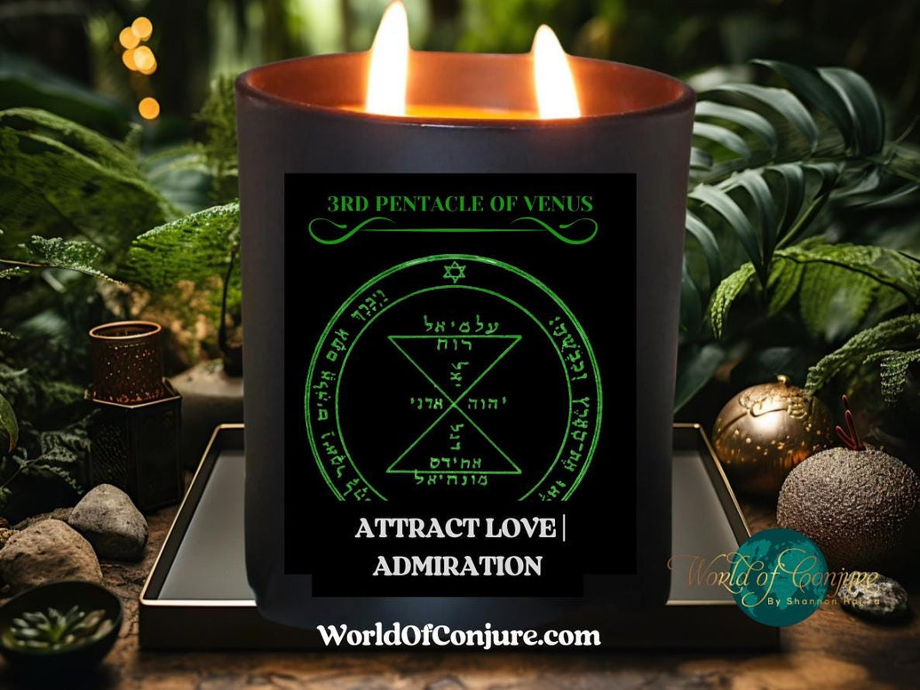 ATTRACT LOVE | ADMIRATION King Solomon 3rd Pentacle of Venus Ritual Candle Kit | King Solomon