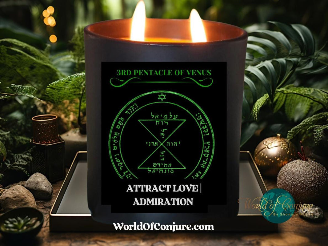 ATTRACT LOVE | ADMIRATION King Solomon 3rd Pentacle of Venus Ritual Candle Kit | King Solomon